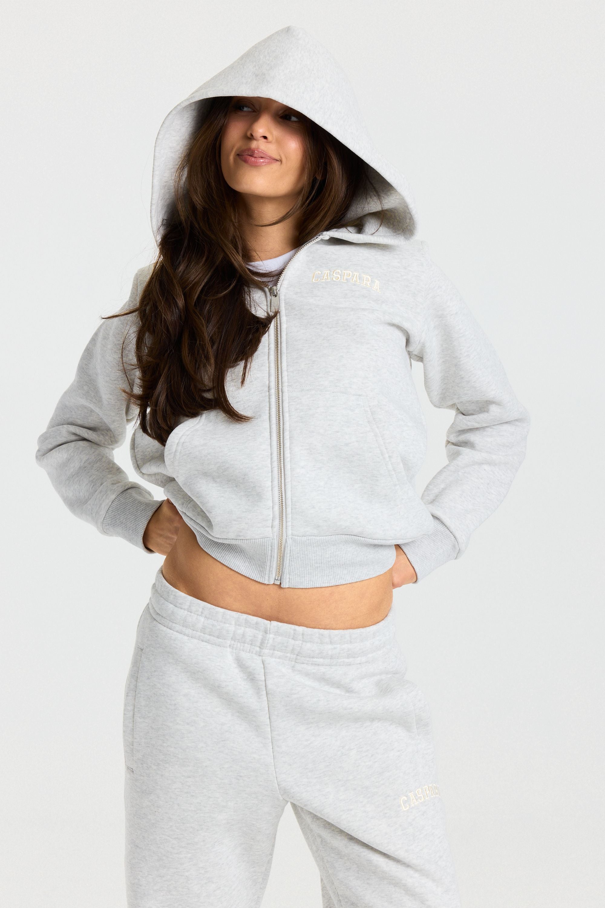 W. All-Star Zip Hoodie - Grey Melange/Yellow